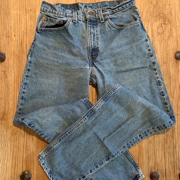 VINTAGE LEVIS Jeans 550 Relaxed Fit Medium Wash Red Tab - Picture 4 of 7